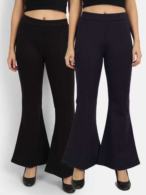 

Broadstar Pack Of 2 Black High Rise Boot Cut Jeggings