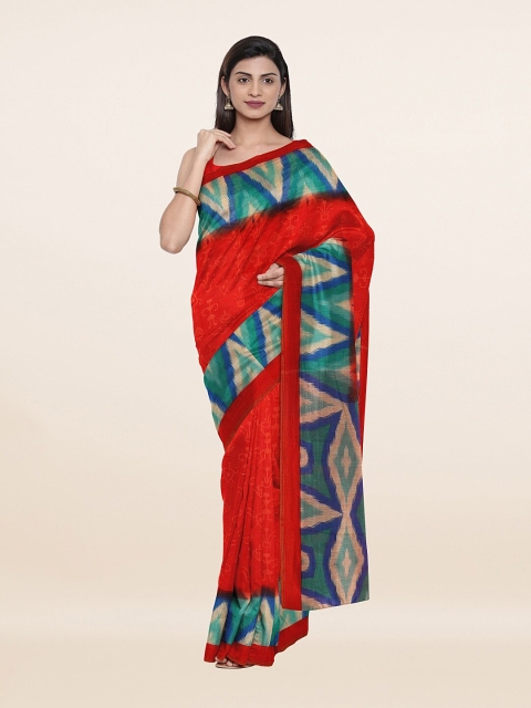 

Pothys Red & Blue Saree
