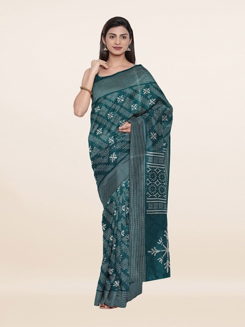 

Pothys Green Floral Saree