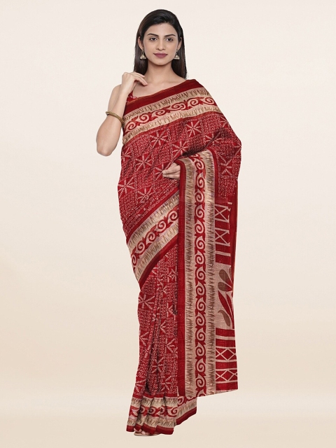 

Pothys Maroon Floral Saree