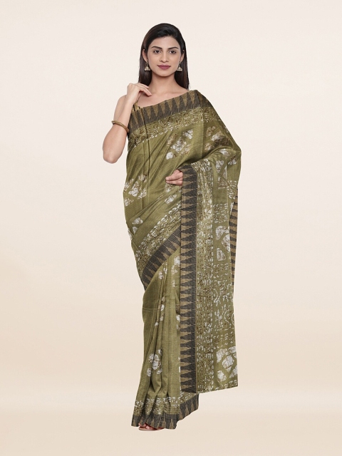 

Pothys Green & White Saree