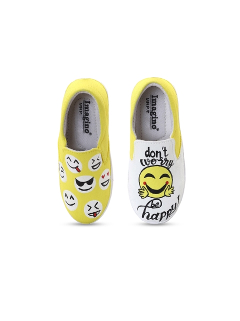 

Hopscotch Girls Yellow Colourblocked Ballerinas Flats