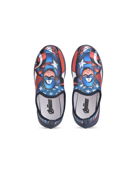 

Hopscotch Boys Blue Printed Ballerinas Flats