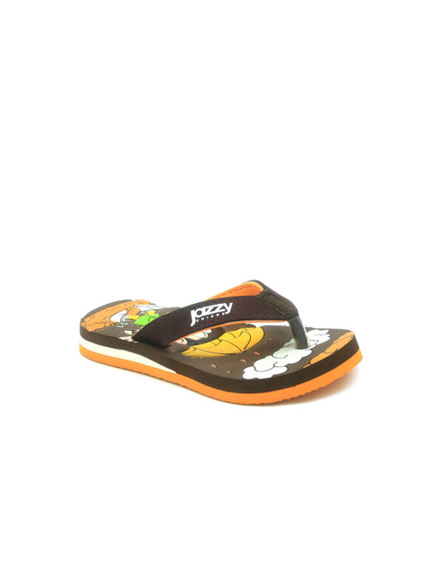 

Hopscotch Boys Brown Printed Thong Flip-Flops