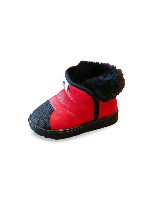 

Hopscotch Red Ankle-Length Boots