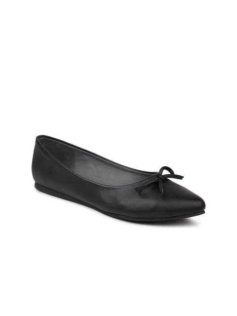 

Inc 5 Women Black Ballerinas with Bows Flats