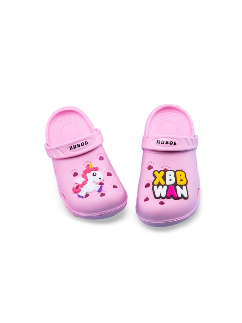 

Hopscotch Girls Pink Printed PU Sneakers