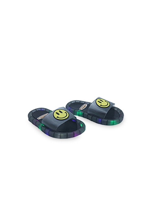 

Hopscotch Unisex Kids Black & Green Thong Flip-Flops
