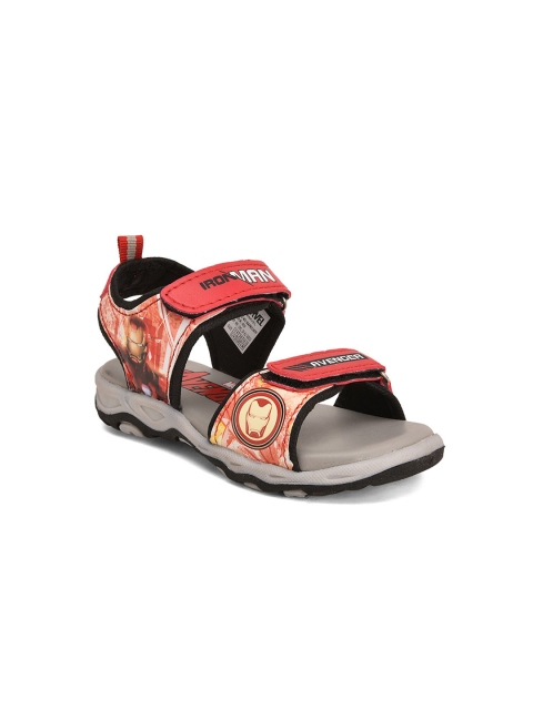 

Hopscotch Boys Red & Grey PU Comfort Sandals