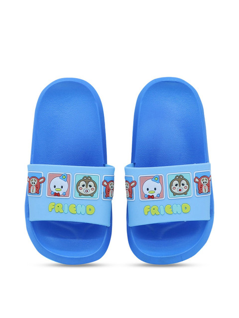 

Hopscotch Unisex Kids Blue Rubber Thong Flip-Flops