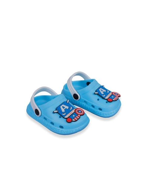 

Hopscotch Unisex Kids Blue Woven Design PU Sneakers