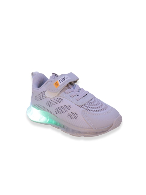 

Hopscotch Unisex Kids Grey Colourblocked PU Sneakers