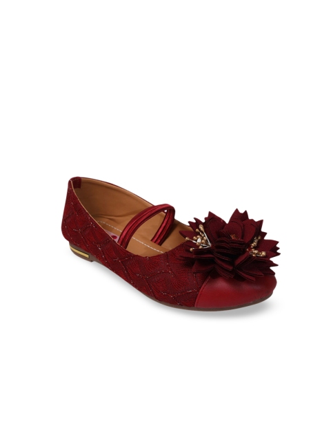 

Hopscotch Girls Red Perforations PU Sneakers