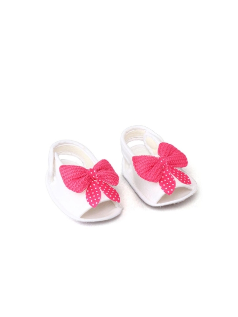 

Hopscotch Girls White & Pink PU Comfort Sandals