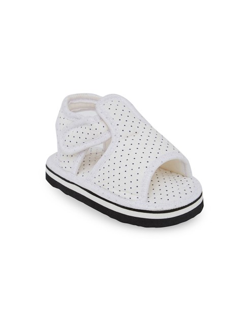

Hopscotch Unisex Kids White & Black Comfort Sandals