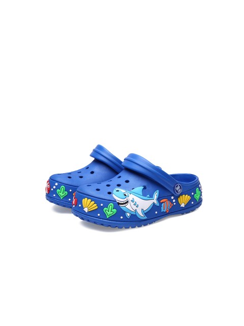

Hopscotch Boys Blue Printed PU Slip-On Sneakers