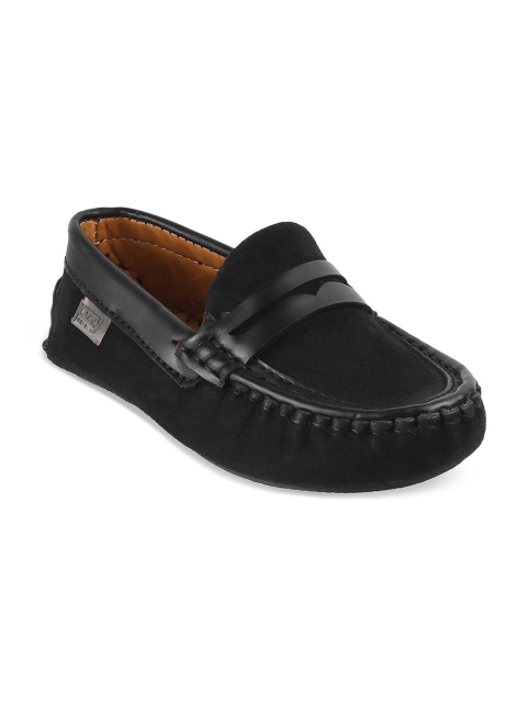 

Hopscotch Boys Black PU Driving Shoes