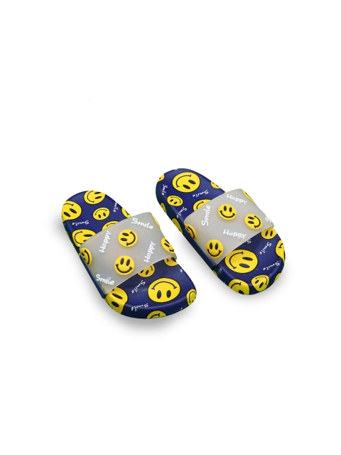 

Hopscotch Unisex Kids Blue & White Rubber Thong Flip-Flops