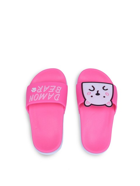 

Hopscotch Girls Pink & White Rubber Thong Flip-Flops