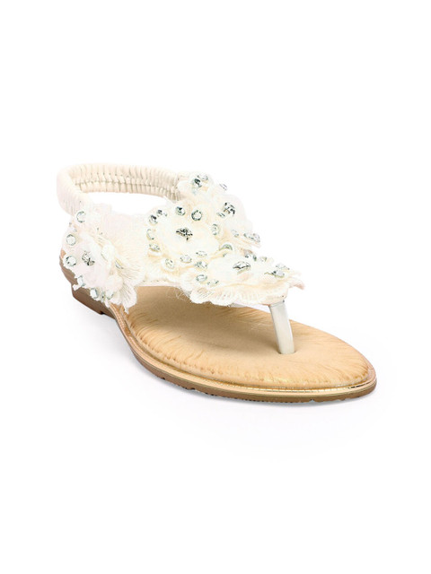 

Hopscotch Girls White Comfort Sandals