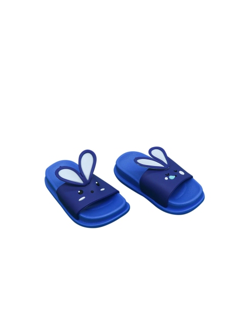 

Hopscotch Unisex Kids Blue Rubber Thong Flip-Flops