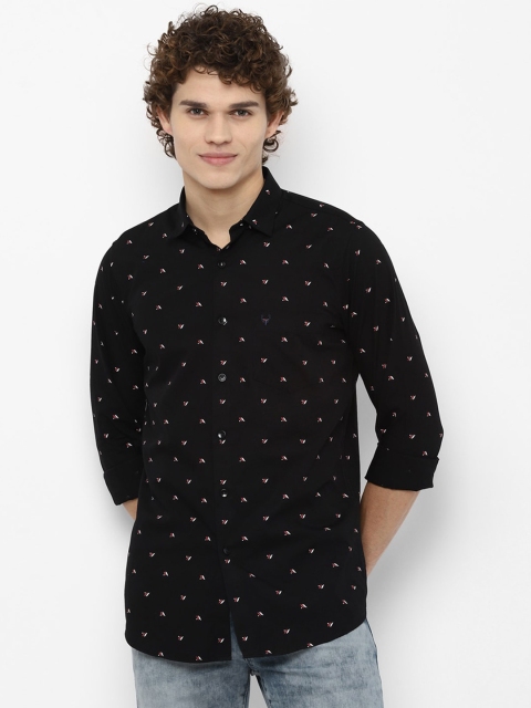 

Allen Solly Men Black Slim Fit Micro Ditsy Printed Casual Shirt