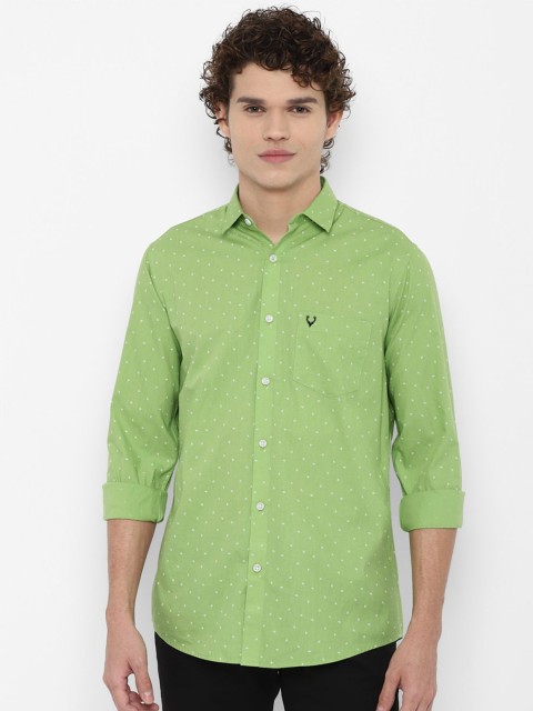 

Allen Solly Men Green Slim Fit Printed Casual Shirt