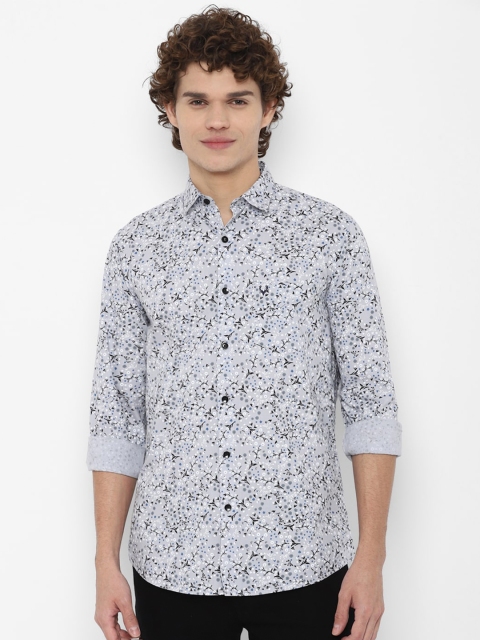 

Allen Solly Men Grey Slim Fit Floral Printed Casual Shirt