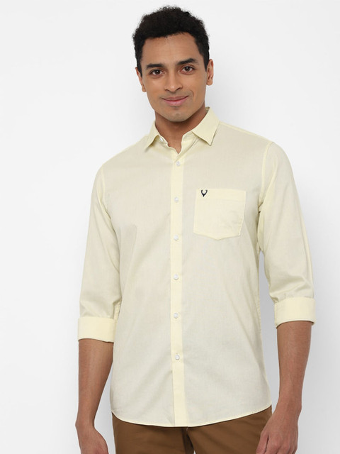

Allen Solly Men Yellow Slim Fit Casual Shirt