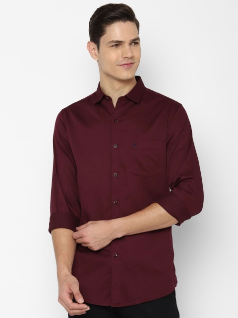 

Allen Solly Men Maroon Slim Fit Casual Shirt