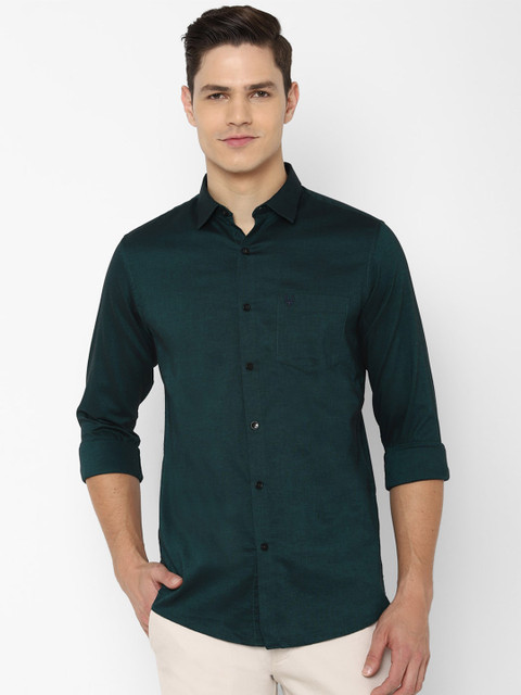

Allen Solly Men Green Slim Fit Casual Shirt