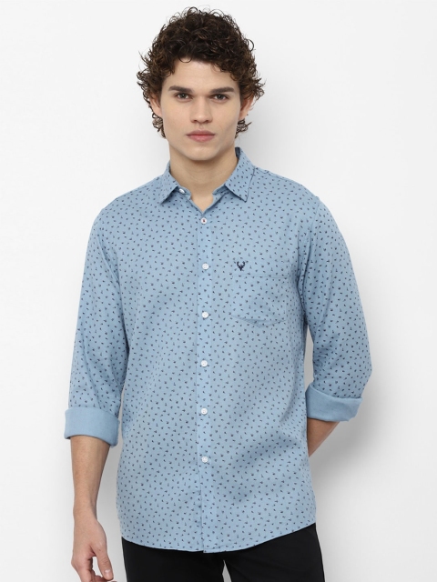 

Allen Solly Men Blue Slim Fit Printed Casual Shirt