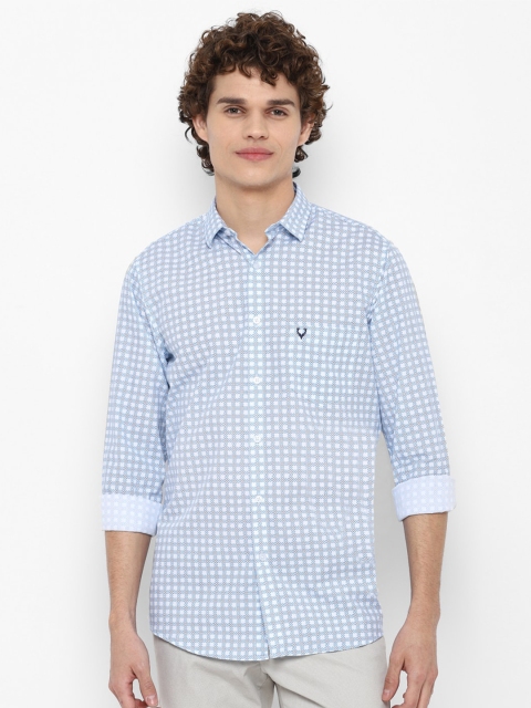 

Allen Solly Men Blue Slim Fit Printed Casual Shirt