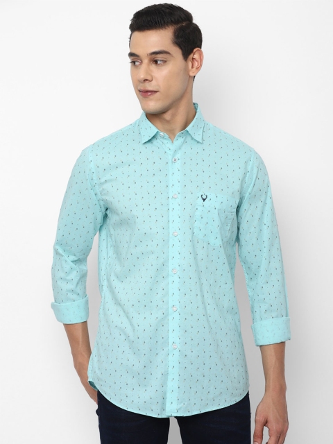 

Allen Solly Men Green Slim Fit Printed Casual Shirt