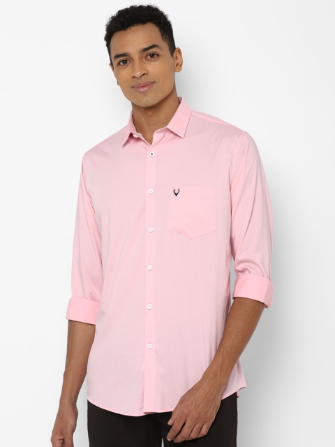 

Allen Solly Men Pink Slim Fit Casual Shirt