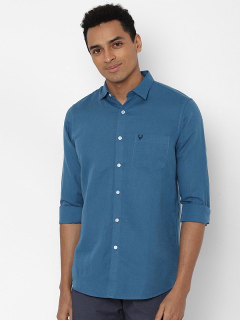 

Allen Solly Men Blue Slim Fit Casual Shirt