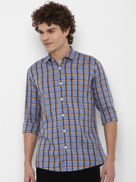 

Allen Solly Sport Men Blue Checked Casual Shirt