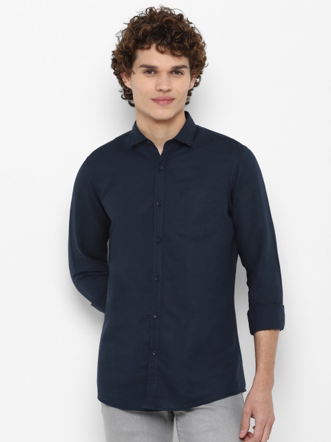 

Allen Solly Men Navy Blue Casual Shirt