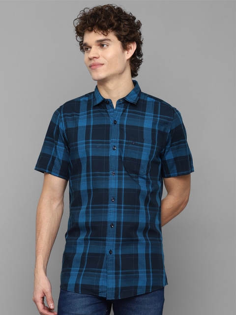 

Allen Solly Sport Men Blue Tartan Checks Pure Cotton Casual Shirt