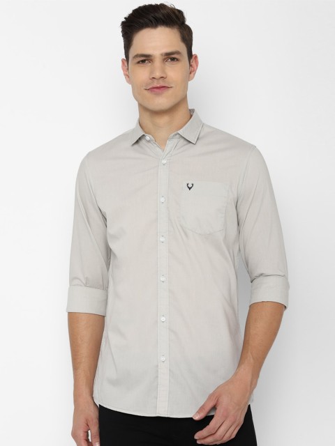 

Allen Solly Men Grey Casual Shirt