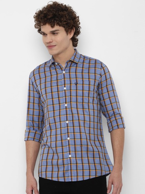 

Allen Solly Sport Men Blue Checked Casual Shirt