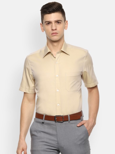 

Louis Philippe Men Khaki Formal Shirt