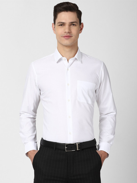 

Peter England Men White Slim Fit Formal Shirt