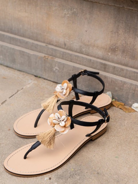 

Saint G Women Black T-Strap Flats