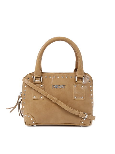 

POCKIT Brown Studded Handbag