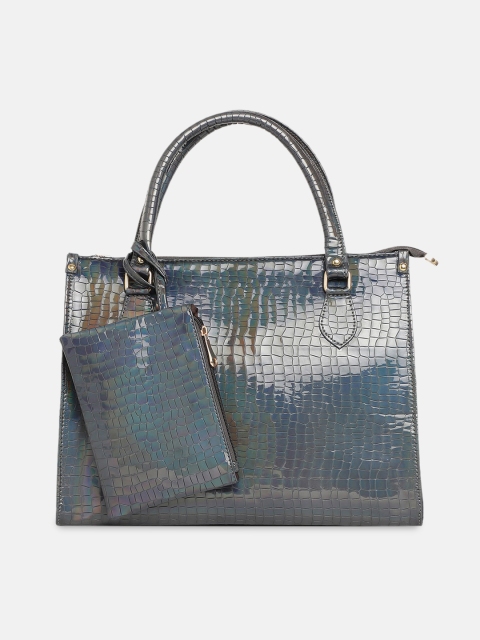 

borse lele Grey Animal PU Shopper Handheld Bag