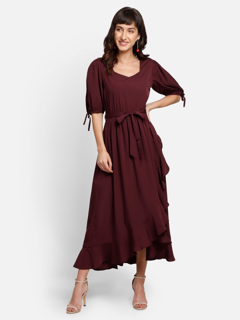 

YOU FOREVER Yellow Crepe Maxi Dress