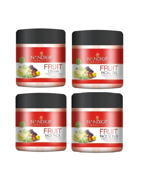 

NANDIKA BEAUTY FRUIT FACIAL KIT- 200 gm Each, Pink