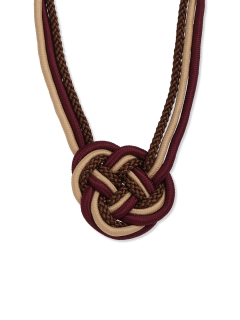 

Blisscovered Beige & Brown Necklace