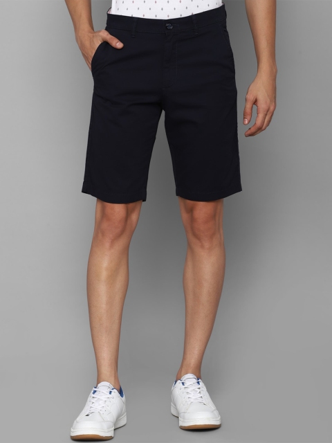 

Allen Solly Men Black Solid Slim Fit Pure Cotton Shorts